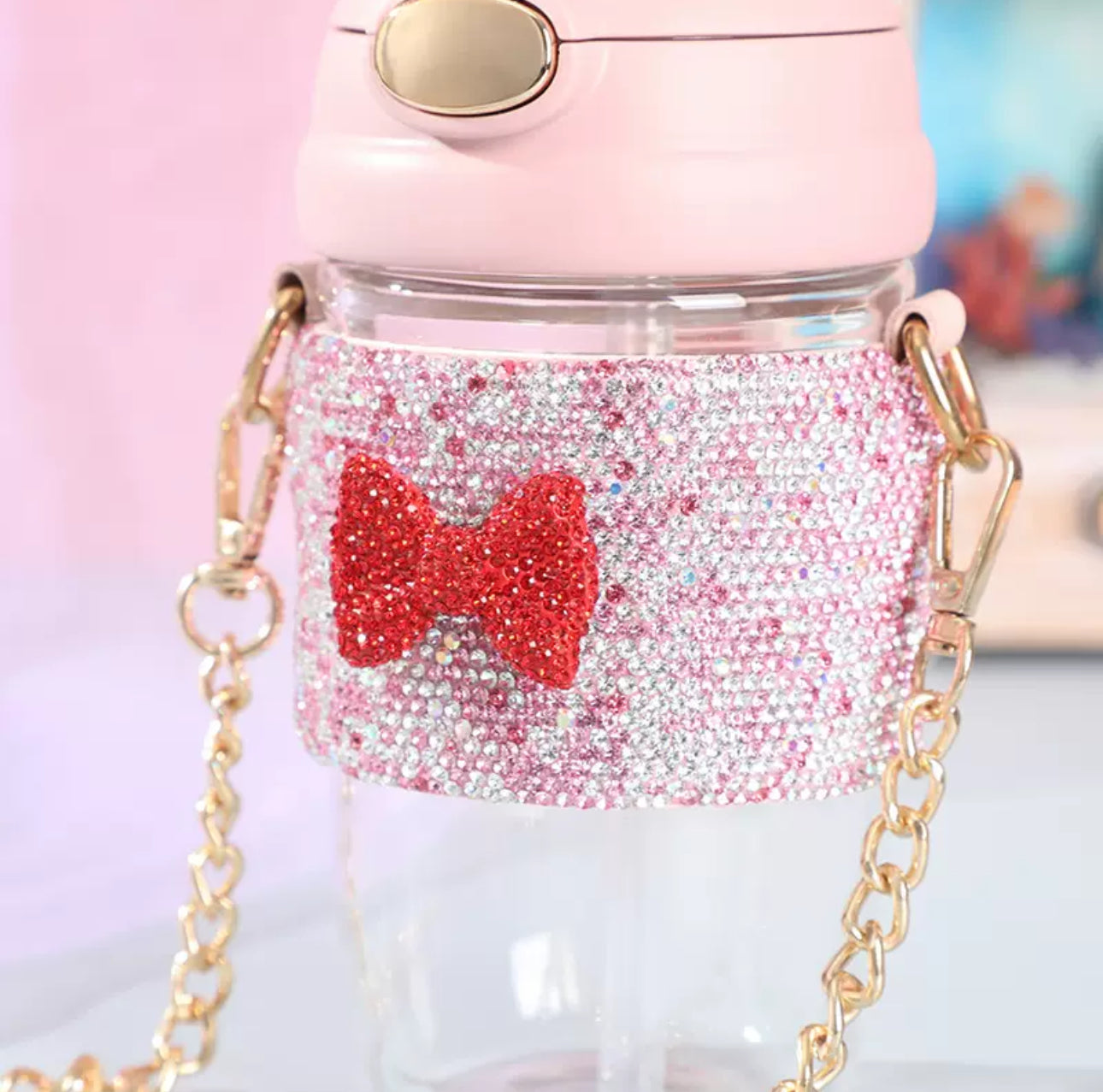 Custom diamond water bottle